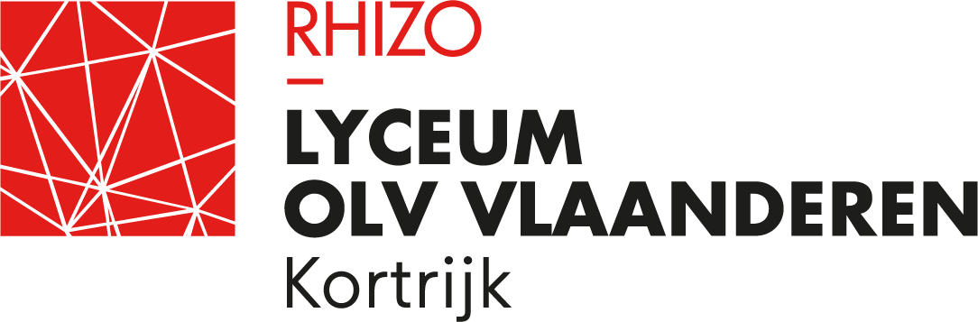 Logo RHIZO Lyceum OLV Vlaanderen Kortrijk